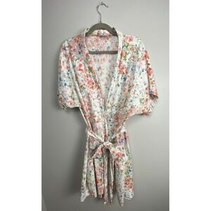 Peacock Alley Lightweight 100% Cotton Made in USA Cottagecore Loungewear Robe